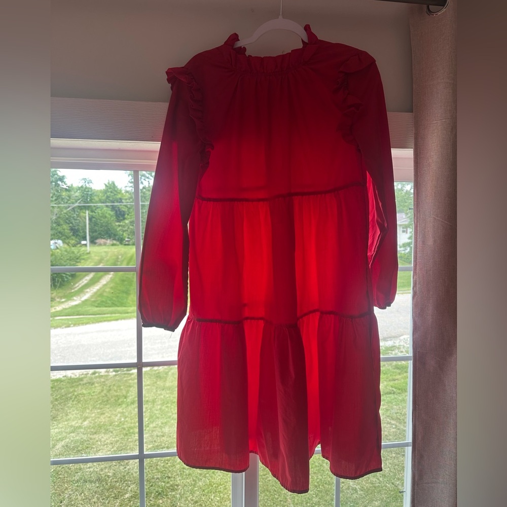 SHEIN Red Midi Dresses
